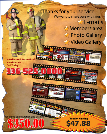 Fire department website design